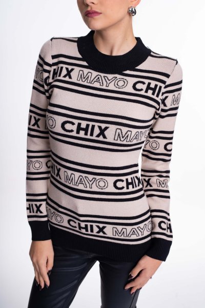 Mayo Chix - Lily pulóver kötött beige