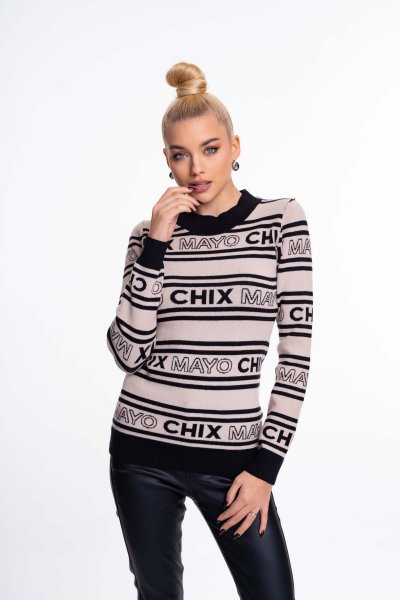 Mayo Chix - Lily pulóver kötött beige