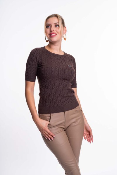 Mayo Chix - Réka pulóver kötött csoki