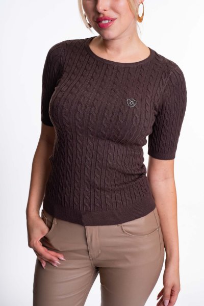 Mayo Chix - Réka pulóver kötött csoki