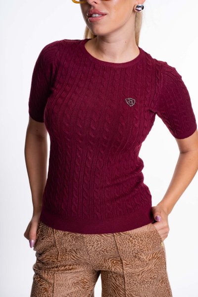 Mayo Chix - Réka pulóver kötött burgundi