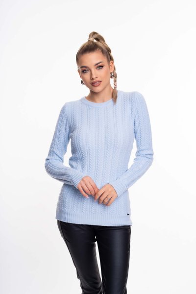 Keryn pulóver kötött világoskék
