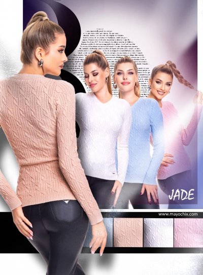 Jade pulóver kötött beige