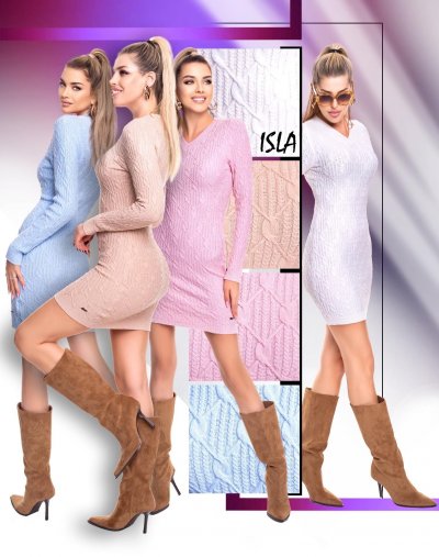 Isla ruha kötött beige