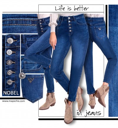 Nobel farmernadrág sötétkék