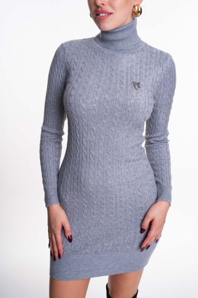 Mayo Chix - Ludmilla ruha kötött szürke