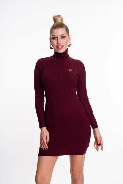 Ludmilla ruha kötött burgundi