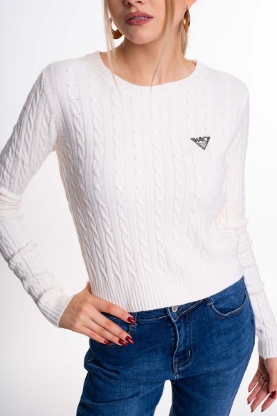 Mayo Chix - Filippa pulóver kötött nyers