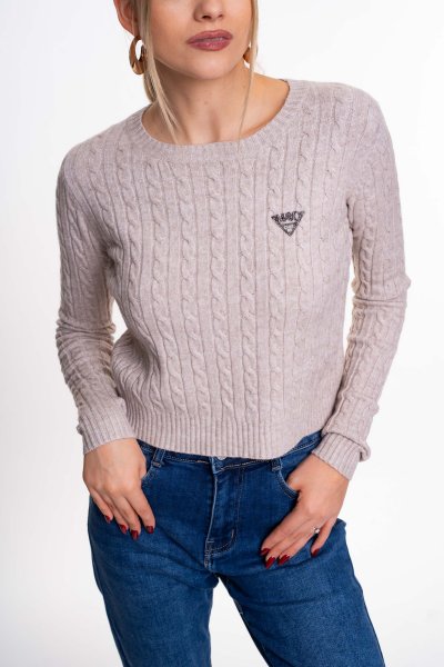 Mayo Chix - Filippa pulóver kötött homok