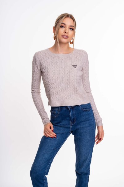 Mayo Chix - Filippa pulóver kötött homok