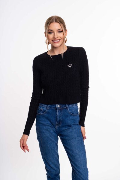 Mayo Chix - Filippa pulóver kötött fekete