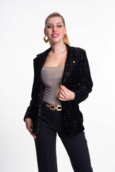 Chimborazzo blézer alkalmi fekete