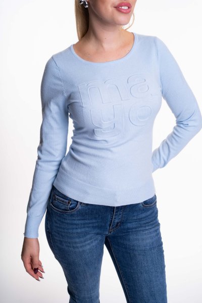 Mayo Chix - Teonna pulóver kötött világoskék