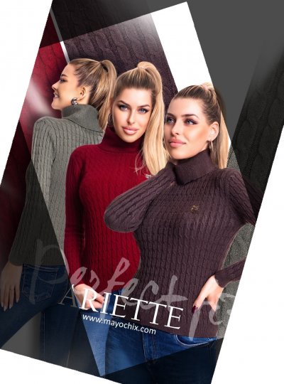 Mayo Chix - Ariette garbó kötött burgundi