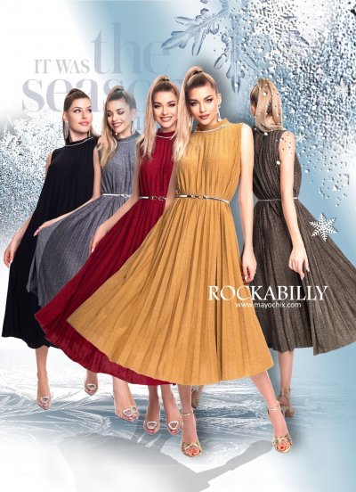 Mayo Chix - Rockabilly ruha alkalmi bordó