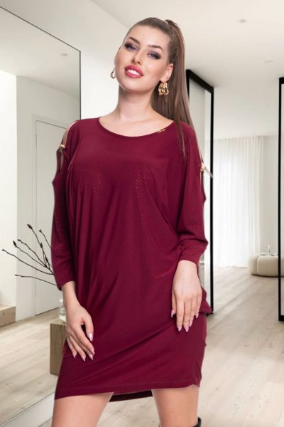 Santa ruha alkalmi burgundi csilis