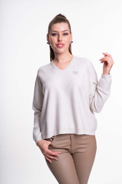 Mayo Chix - Montblanc pulóver kötött homok