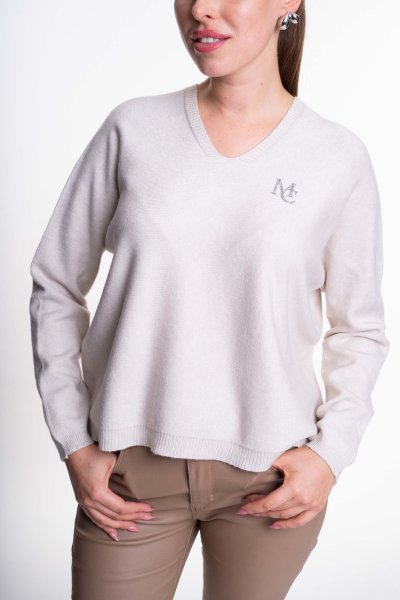 Mayo Chix - Montblanc pulóver kötött homok