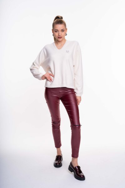 Mayo Chix - Montblanc pulóver kötött világosbézs