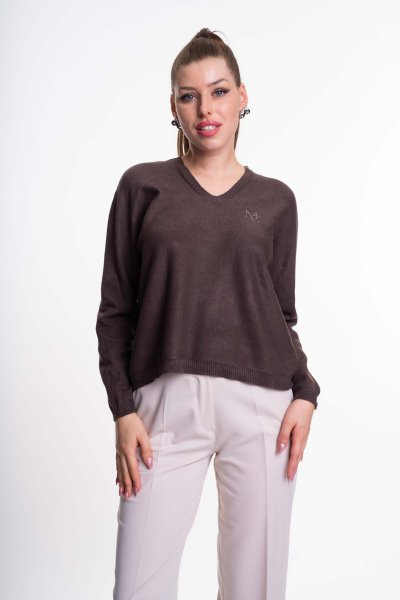 Mayo Chix - Montblanc pulóver kötött csoki