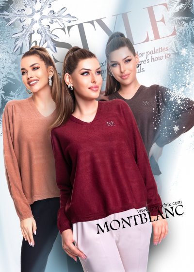 Montblanc pulóver kötött burgundi