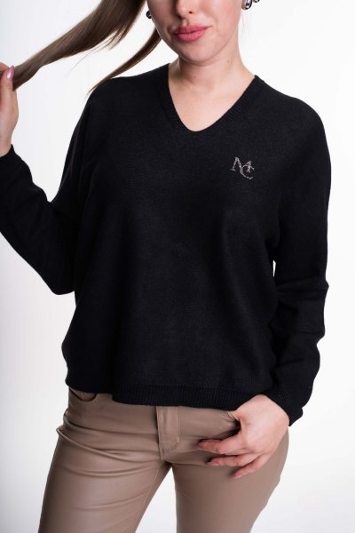 Mayo Chix - Montblanc pulóver kötött fekete