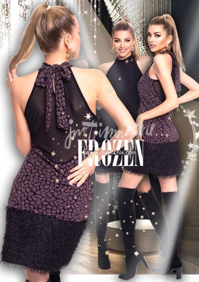 Frozen ruha alkalmi fekete 