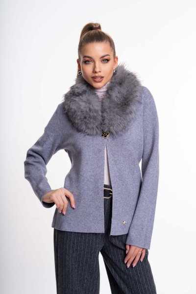 Carlotta kardigán kötött szürke