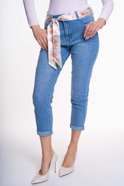 Goose farmernadrág világoskék kendővel