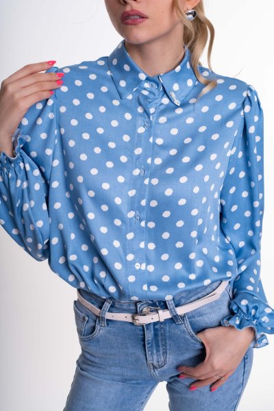 Mayo Chix - Milton blúz pöttyös kék
