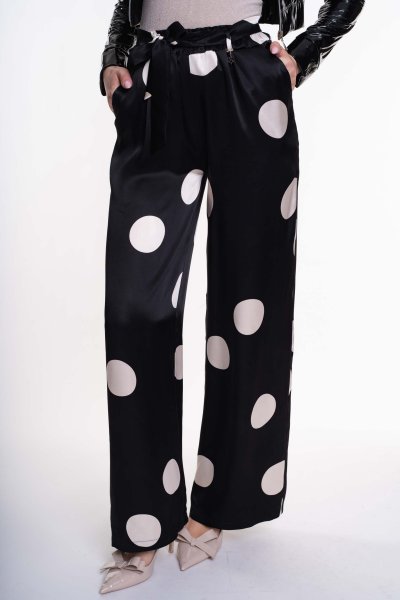 Zena nadrág fekete pöttyös