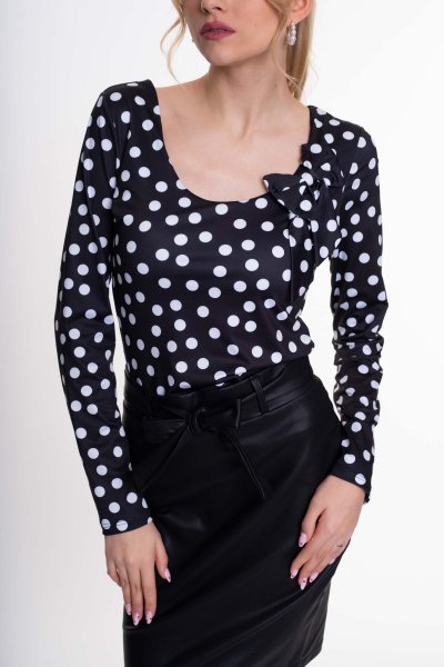 Mayo Chix - Tondo póló fekete pöttyös