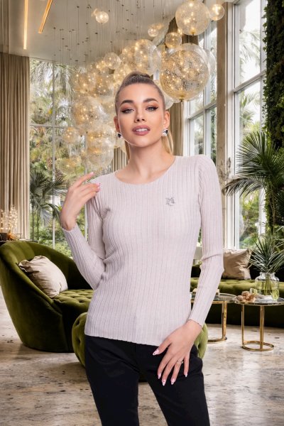 Mayo Chix - Pax pulóver kötött sötétbézs