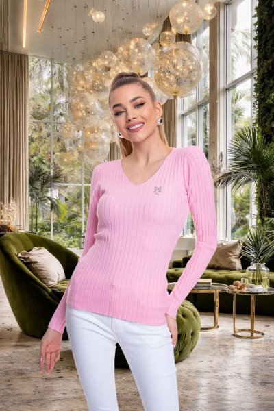 Madison pulóver kötött rózsaszín