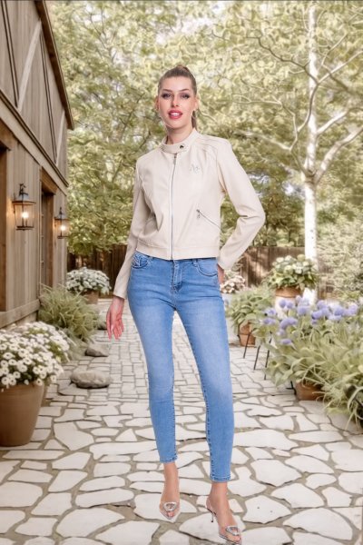 Mayo Chix - Amarillys jacky műbőr beige