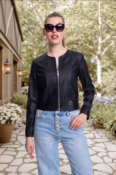 Mayo Chix - Nelson jacky műbőr fekete