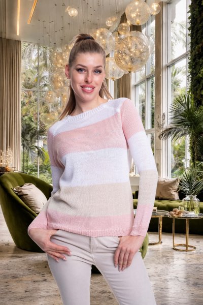 Palmer pulóver kötött púder