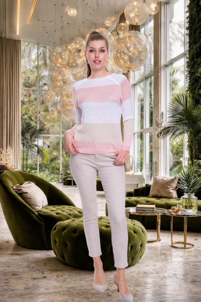 Palmer pulóver kötött púder