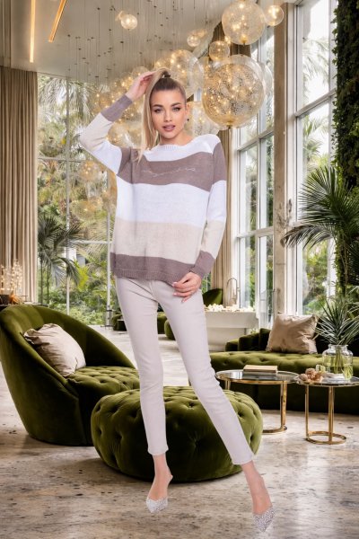 Mayo Chix - Palmer pulóver kötött barna