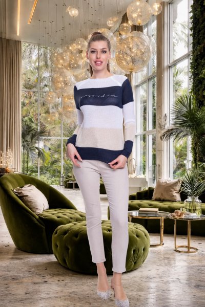 Mayo Chix - Palmer pulóver kötött sötétkék