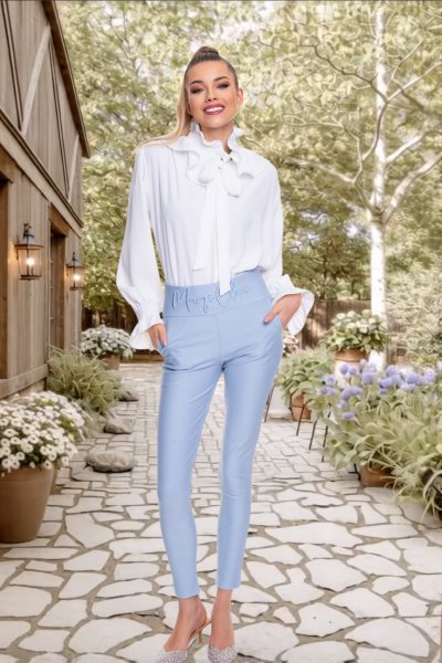 Mayo Chix- Macao nadrág punto világoskék