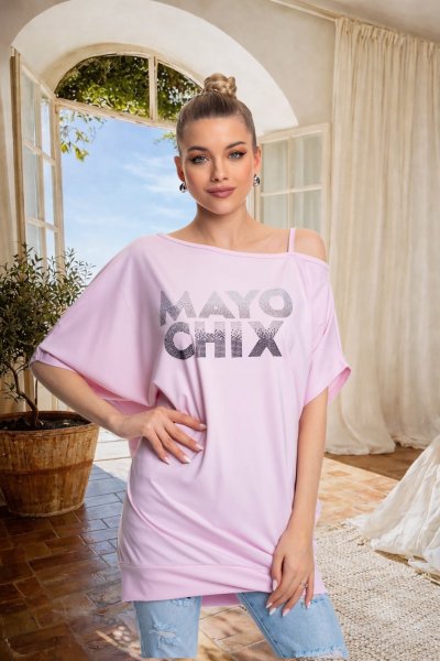 Mayo Chix - Tenes tunika strasszos púder