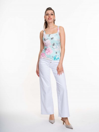 Mayo Chix - Buenos Aires trikó mintás türkíz