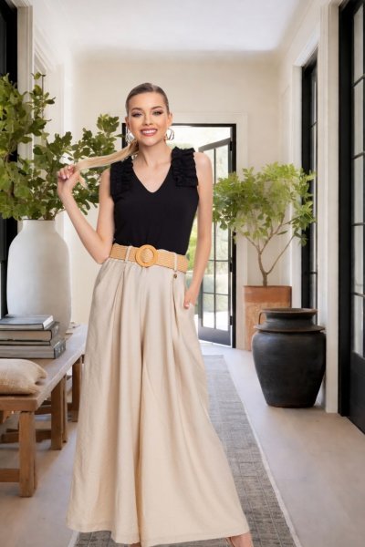 Mayo Chix - Porto póló csipkés fekete