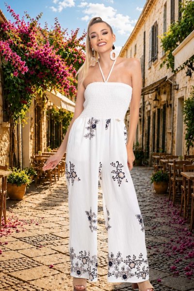 Mayo Chix - Bentley overall sötétkék mintás