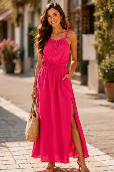 Cinzano maxi ruha pink