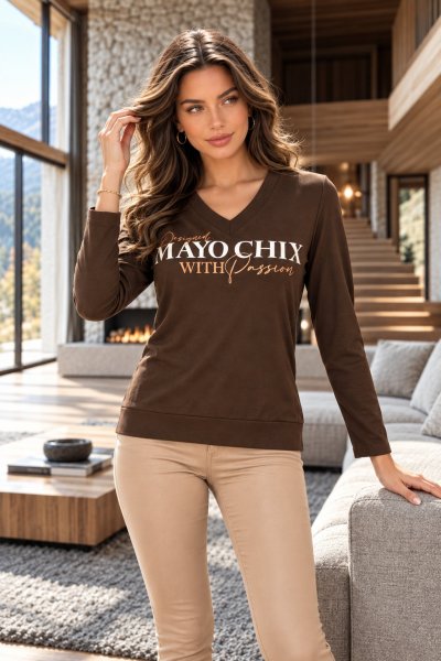 Mayo Chix - Reina póló csoki