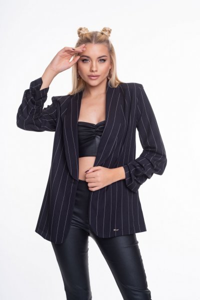 Mayo Chix- Albion blézer fekete csíkos