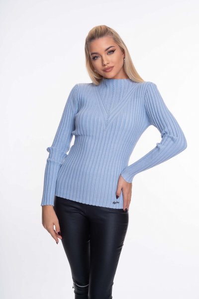 Mayo Chix- Cassidy kötött pulóver világoskék