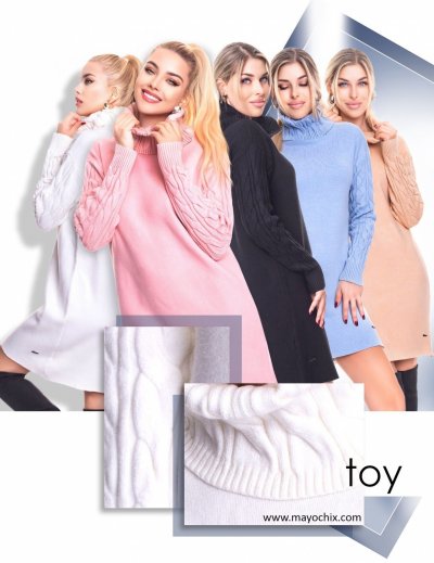 Mayo Chix- Toy kötött ruha púder